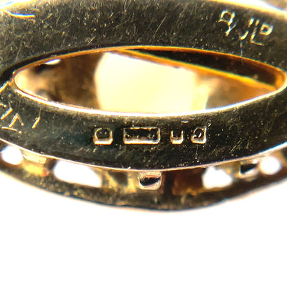 9ct Yellow Gold & Baroque Akoya Pearl Long Necklace (30")