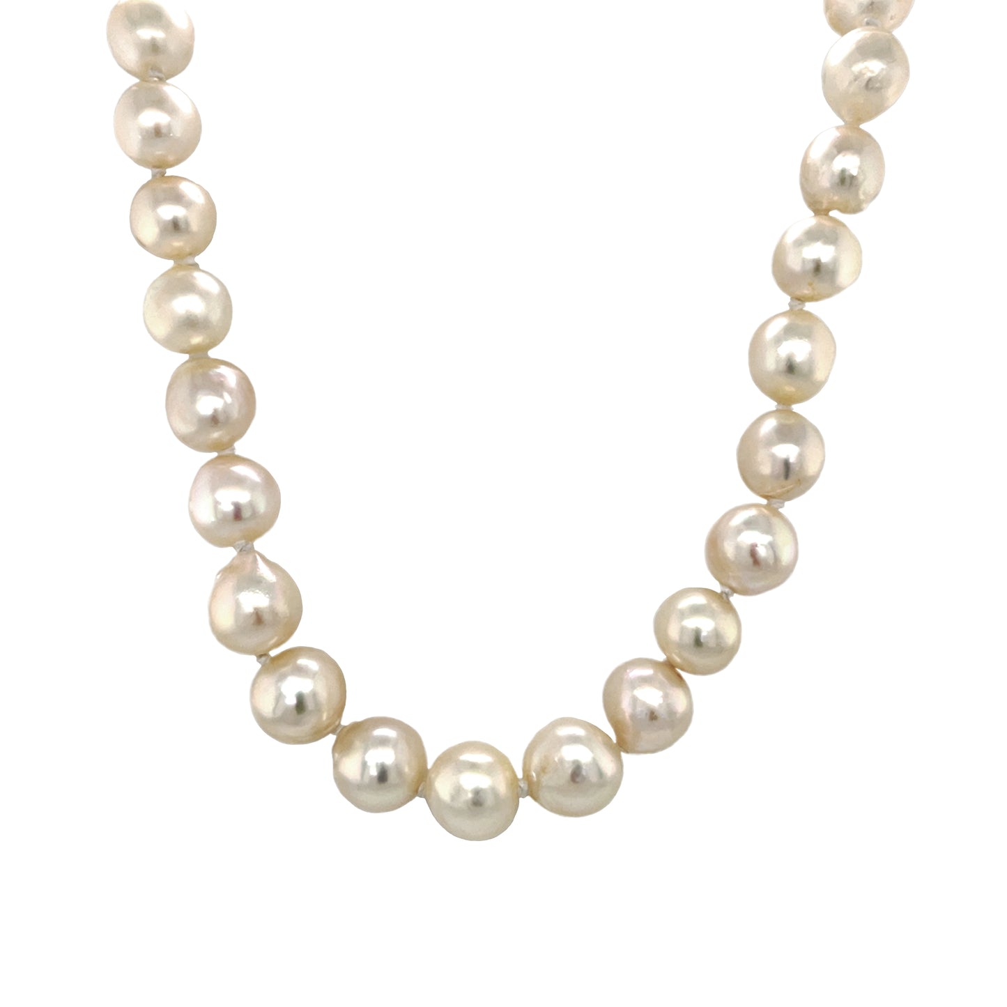 9ct Yellow Gold & Baroque Akoya Pearl Long Necklace (30")