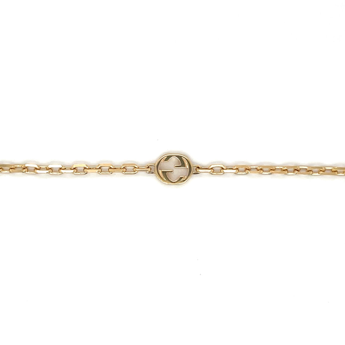 Gucci 18ct Yellow Gold Long Cable Chain Necklace (34")