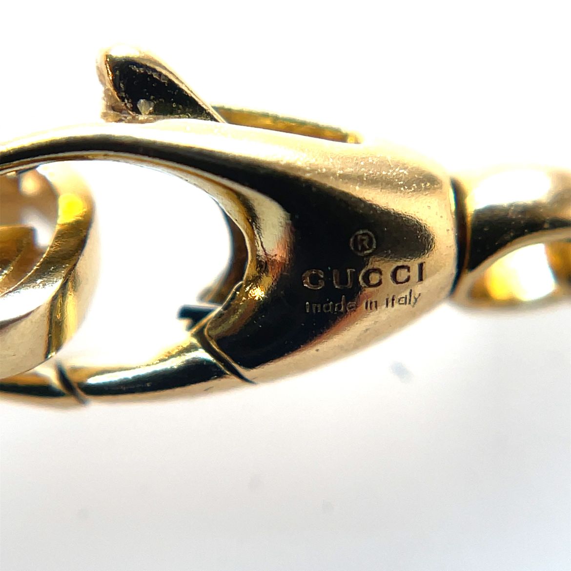 Gucci 18ct Yellow Gold Long Cable Chain Necklace (34")