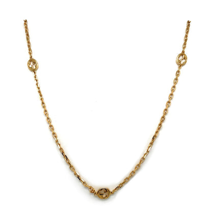 Gucci 18ct Yellow Gold Long Cable Chain Necklace (34")