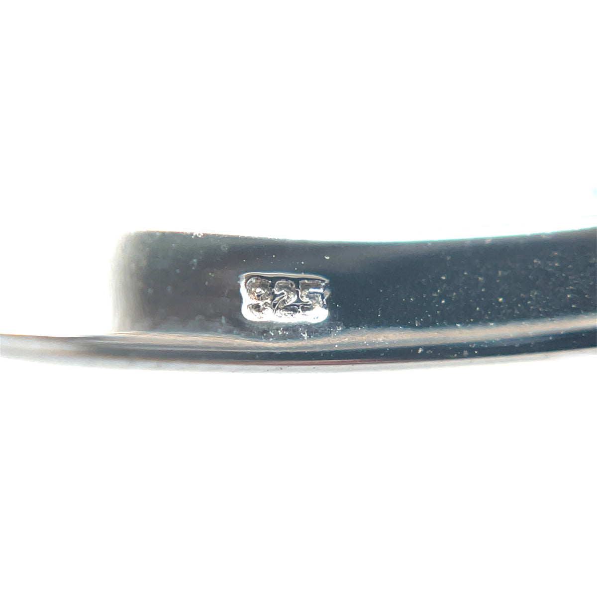 Silver Octagonal Oval Hoop Earrings