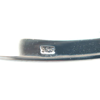 Silver Octagonal Oval Hoop Earrings