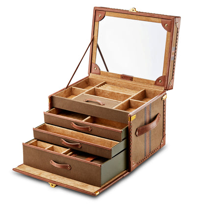 Ida Trunk Jewellery Box (Khaki)