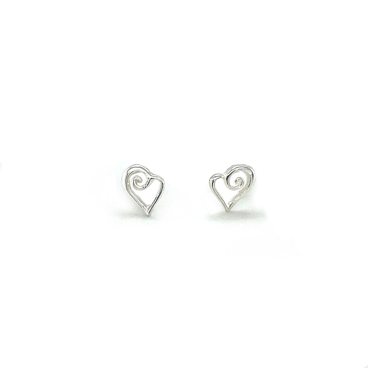 Silver Heart Earrings