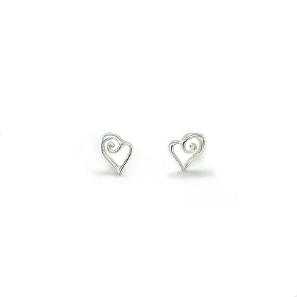 Silver Heart Earrings