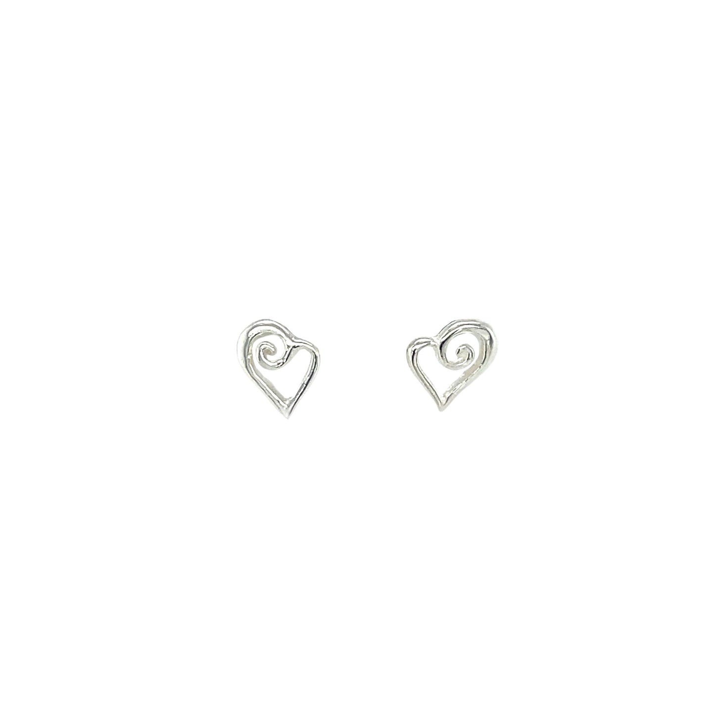 Silver Heart Earrings