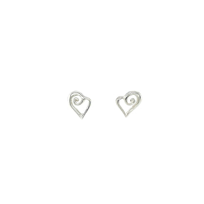 Silver Heart Earrings
