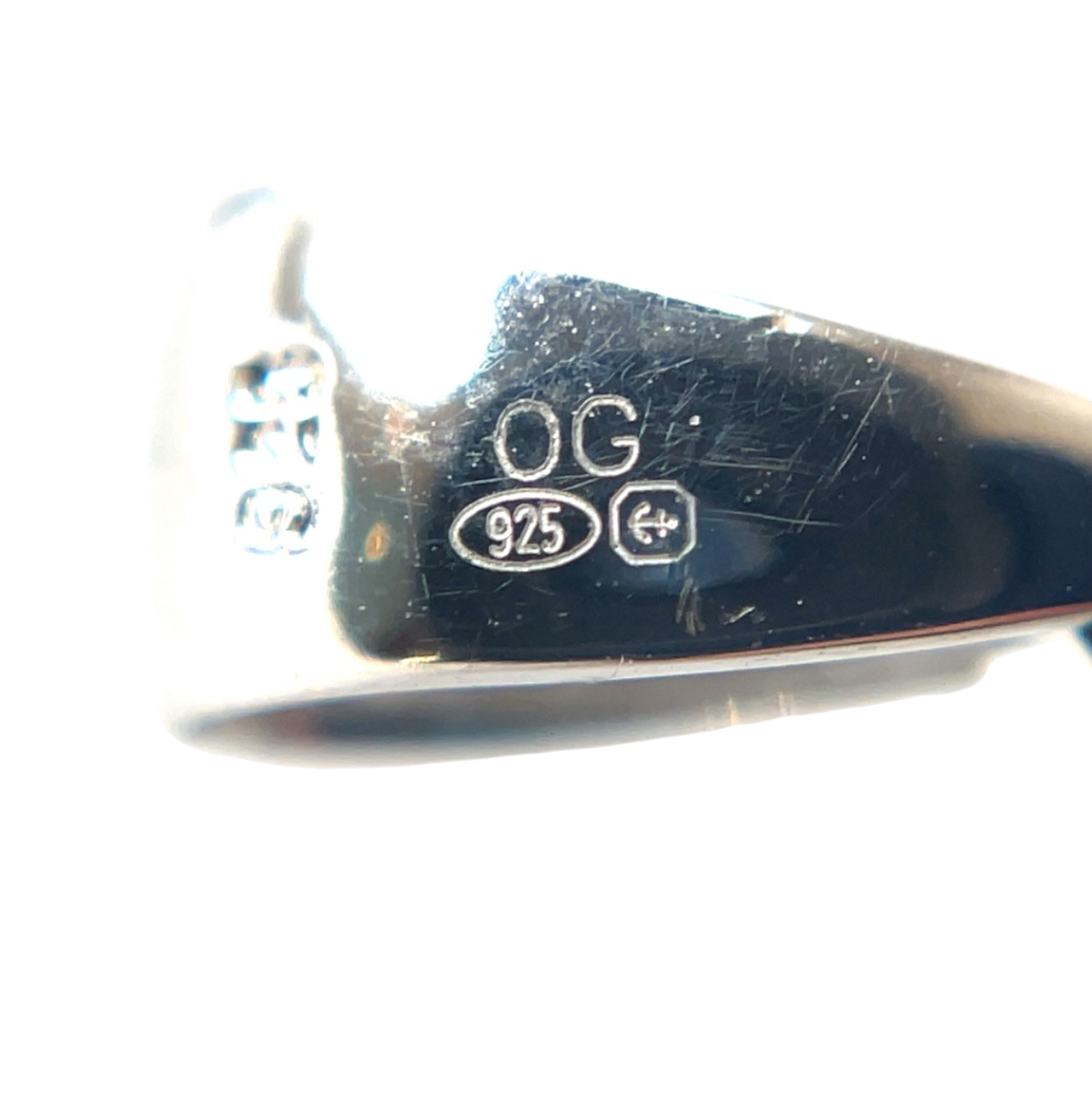 Silver Opal Winton Freeform Marquise Pendant