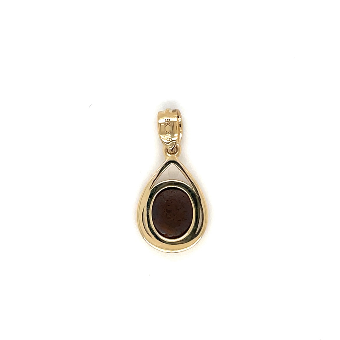 9ct Yellow Gold Oval Opal Doublet Pendant