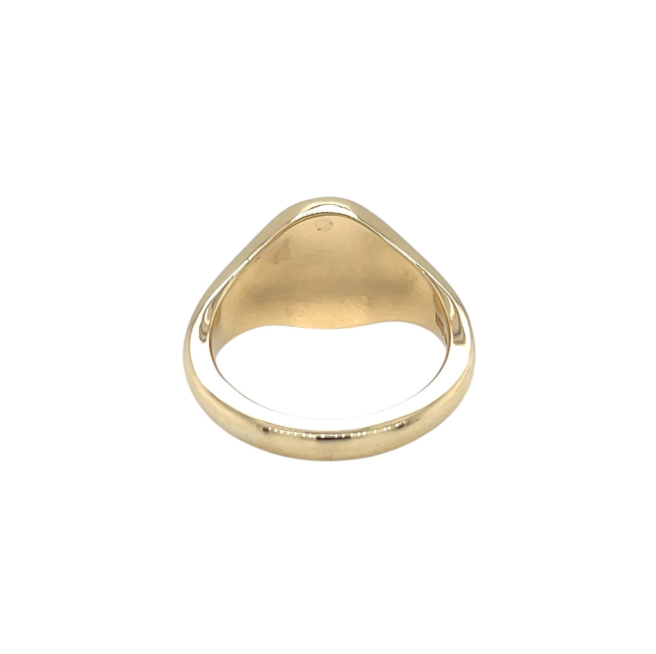 9ct Yellow Gold Oval Bloodstone Signet Ring (13x11mm)