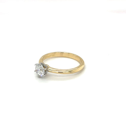 18ct Yellow Gold Diamond Solitaire Ring
