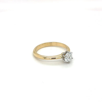18ct Yellow Gold Diamond Solitaire Ring