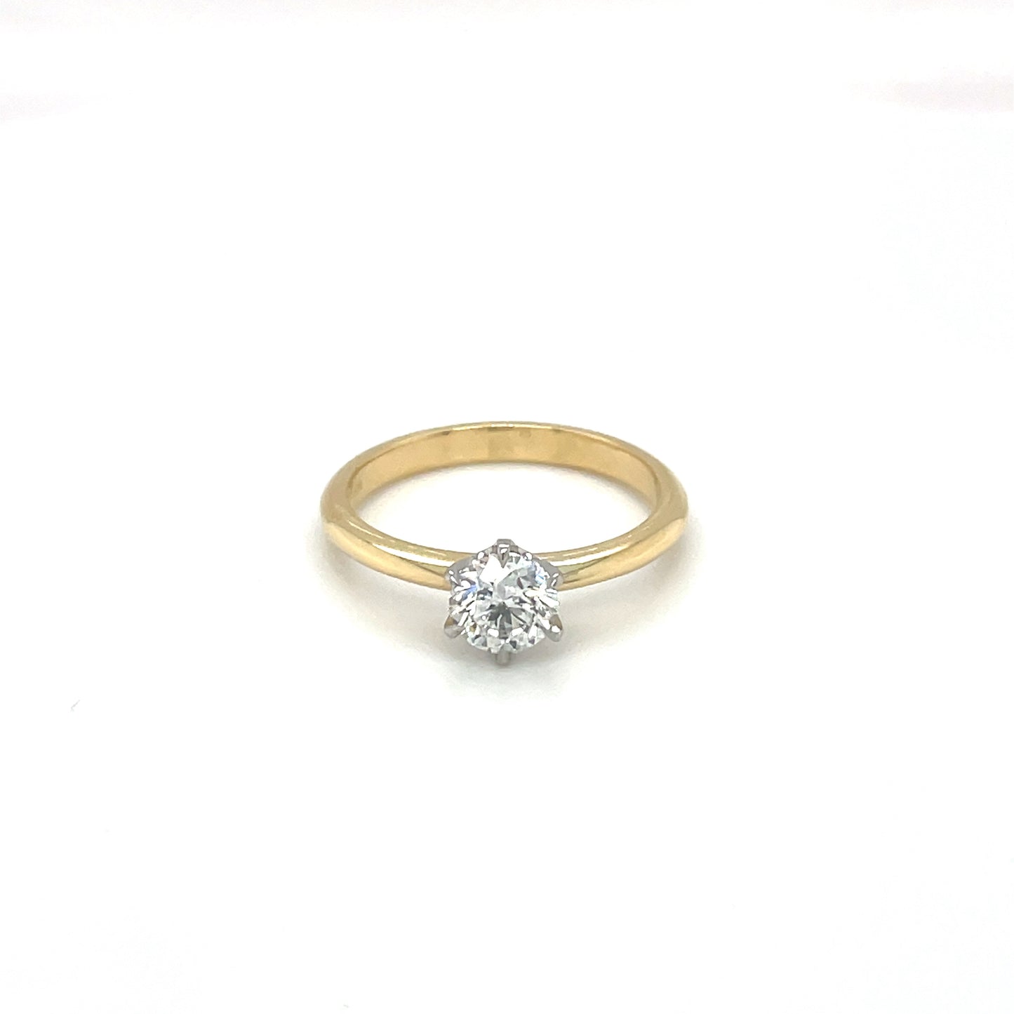 18ct Yellow Gold Diamond Solitaire Ring