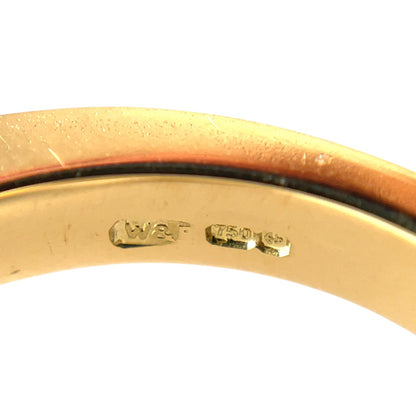 18ct Yellow Gold Diamond Half-Set Eternity Ring (M)