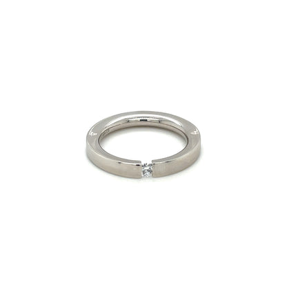 Platinum 'Tension' Diamond Solitaire Ring