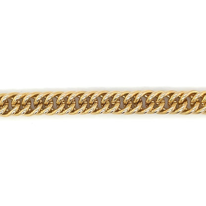 9ct Yellow Gold Long Fancy Curb Link Necklace