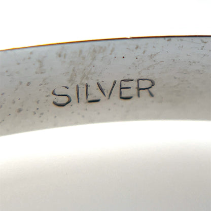 Silver Engine-Turned Christening Bangle
