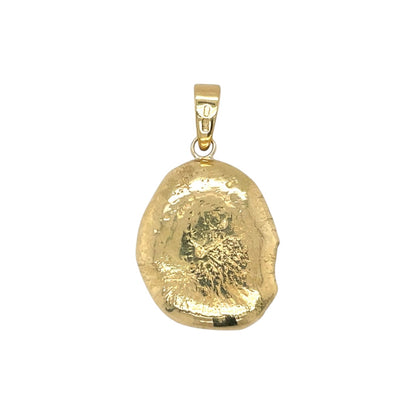 18ct Yellow Gold Freeform Nugget Pendant
