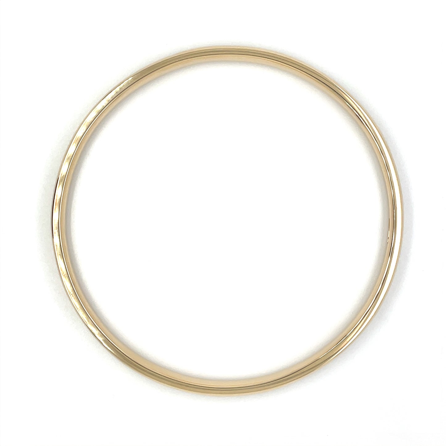 9ct Yellow Gold Solid Bangle (60mm)