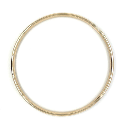 9ct Yellow Gold Solid Medium Bangle (65mm)