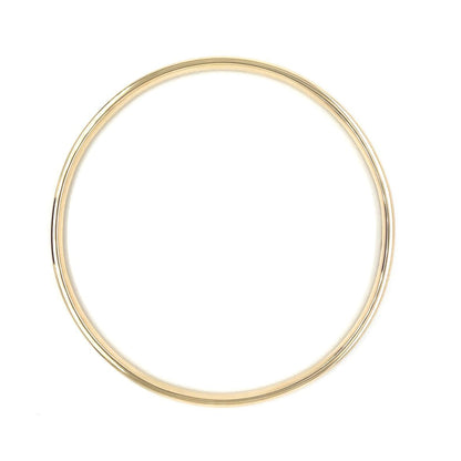 9ct Yellow Gold Solid Medium Bangle (70mm)