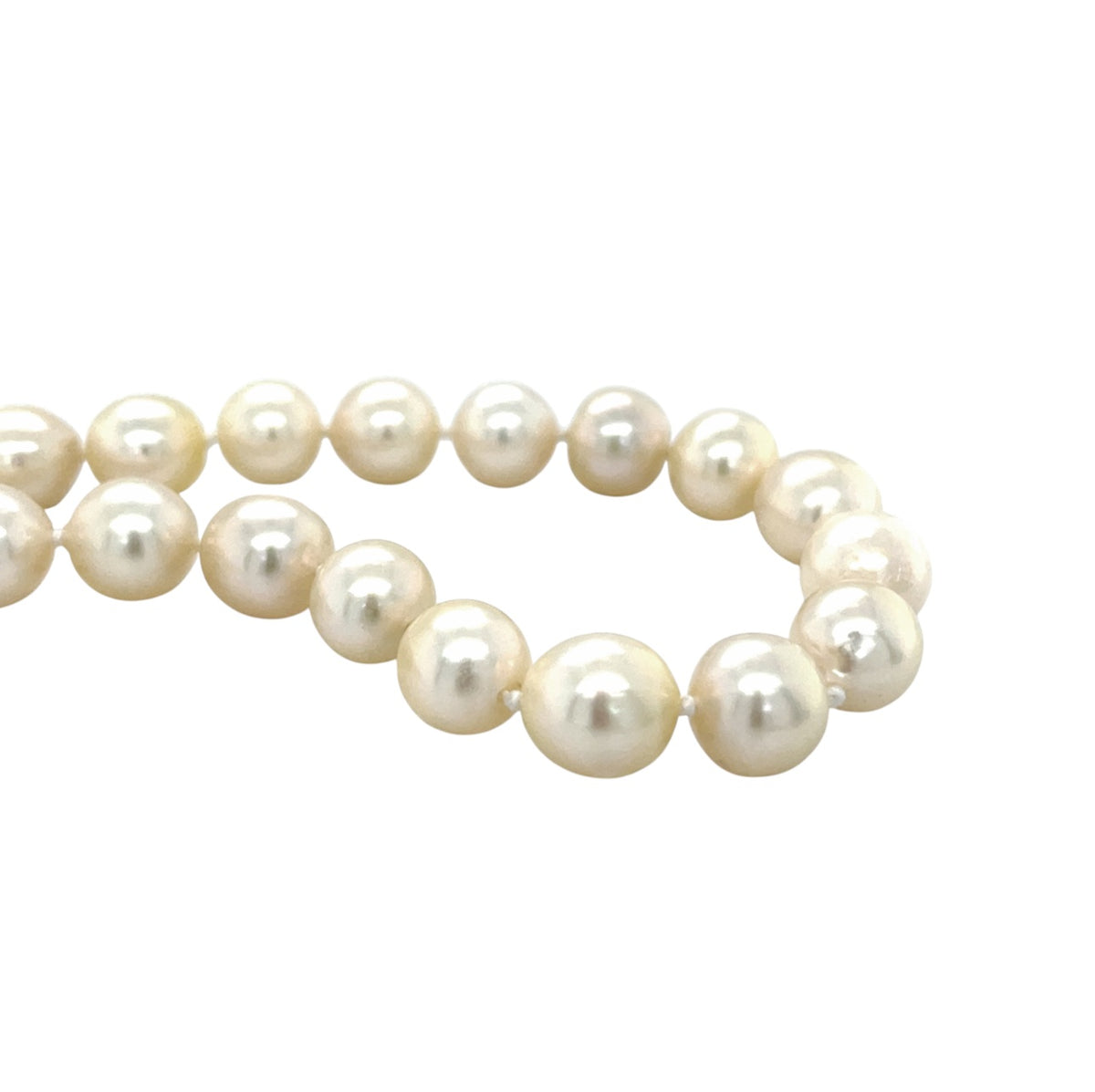 18ct Yellow Gold & Pearl Necklace (16")