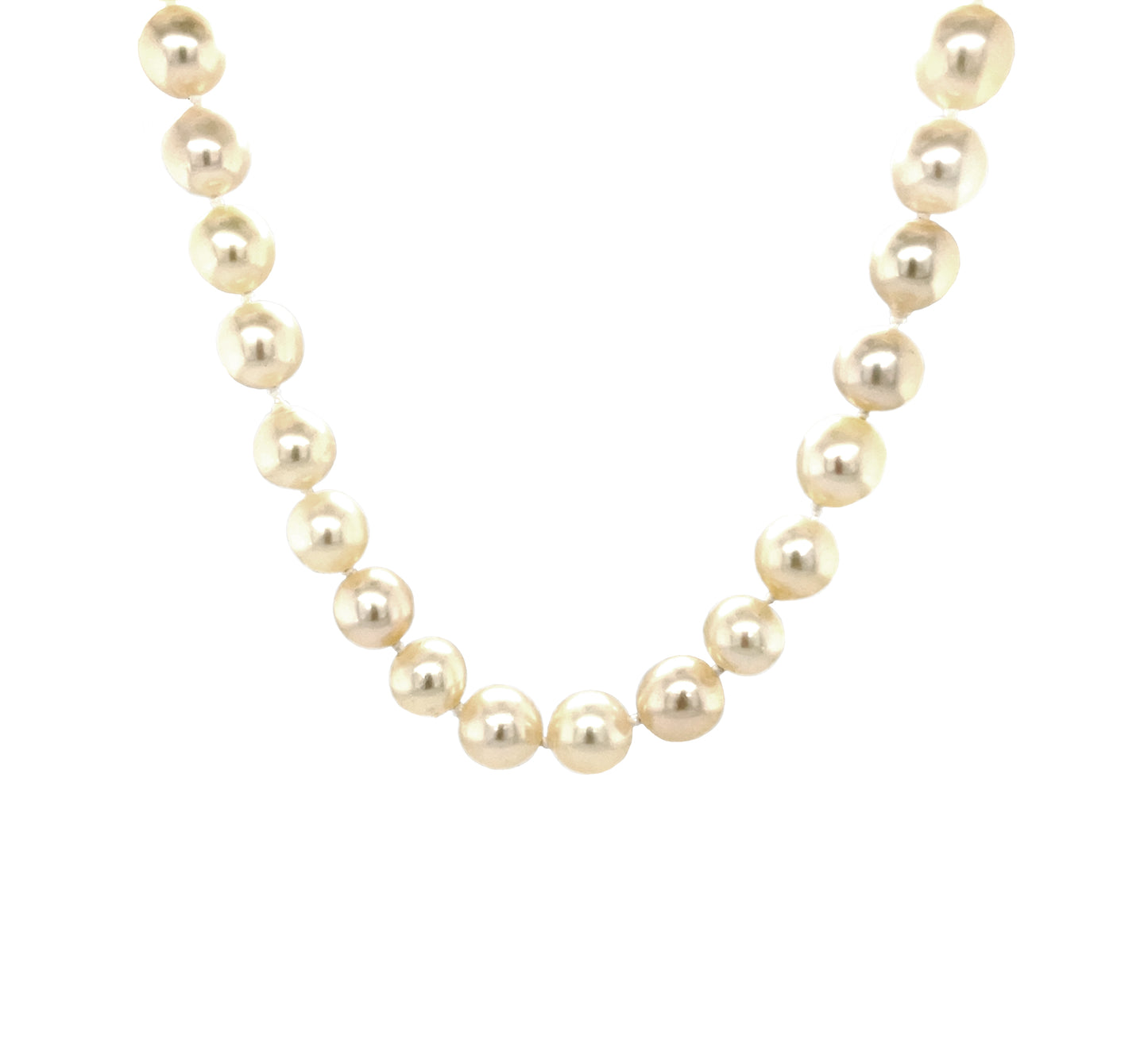 18ct Yellow Gold & Pearl Necklace (16")