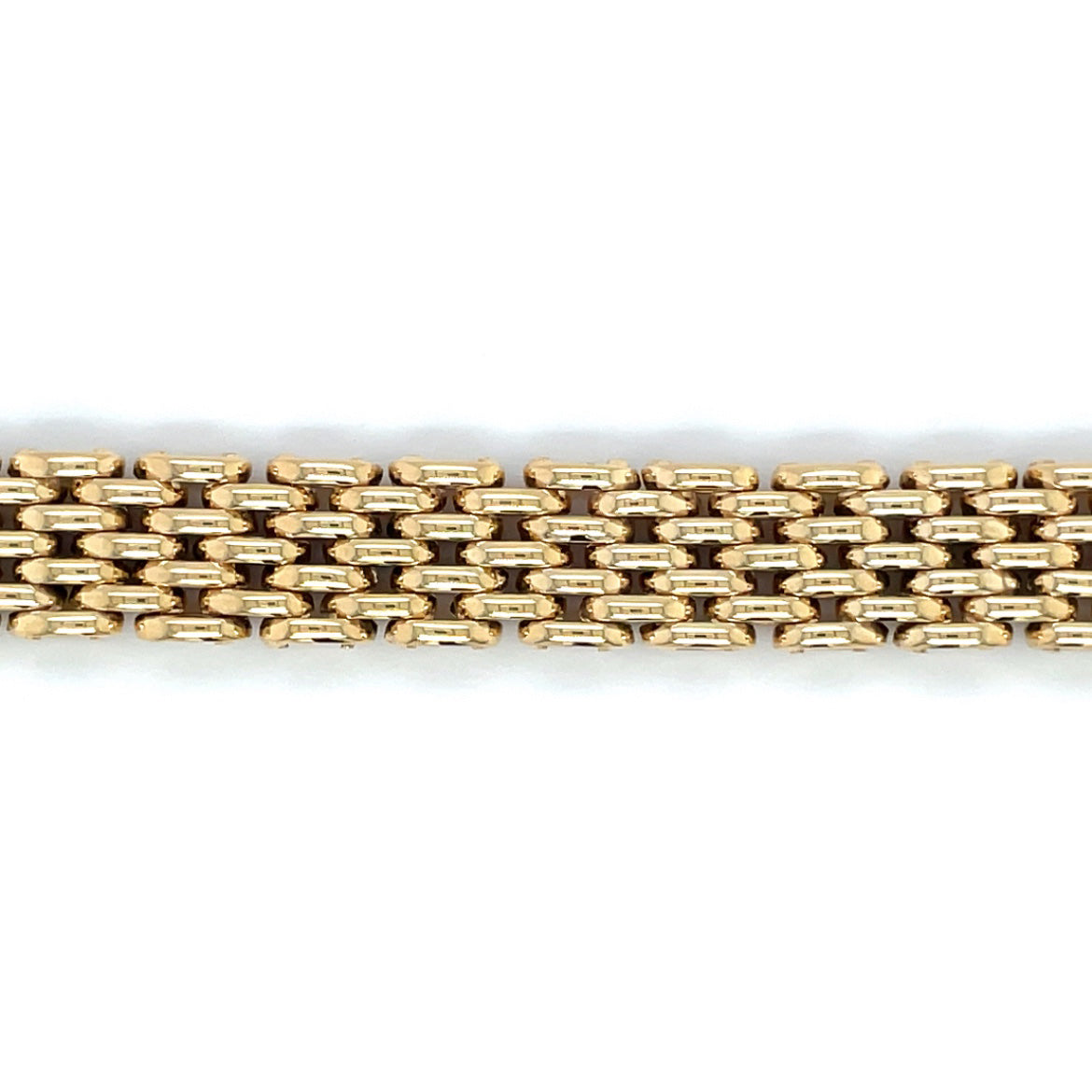 9ct Yellow Gold Panther Link Bracelet