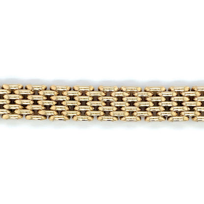 9ct Yellow Gold Panther Link Bracelet