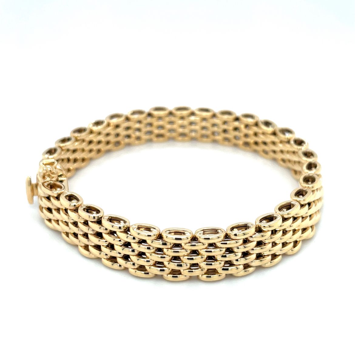 9ct Yellow Gold Panther Link Bracelet