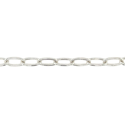 Silver Paperclip Chain (18")