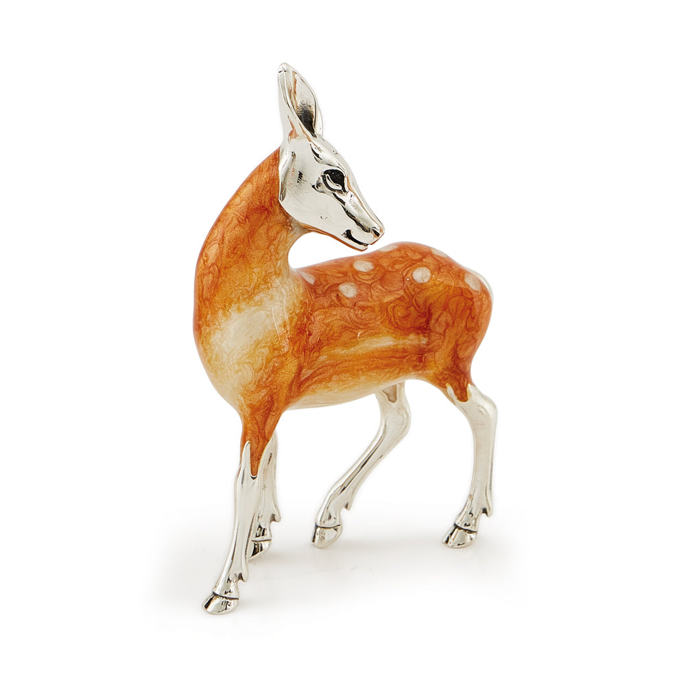 Saturno Silver and Enamel Medium Deer