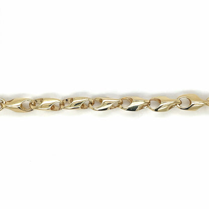 9ct Yellow Gold Lobster Bracelet