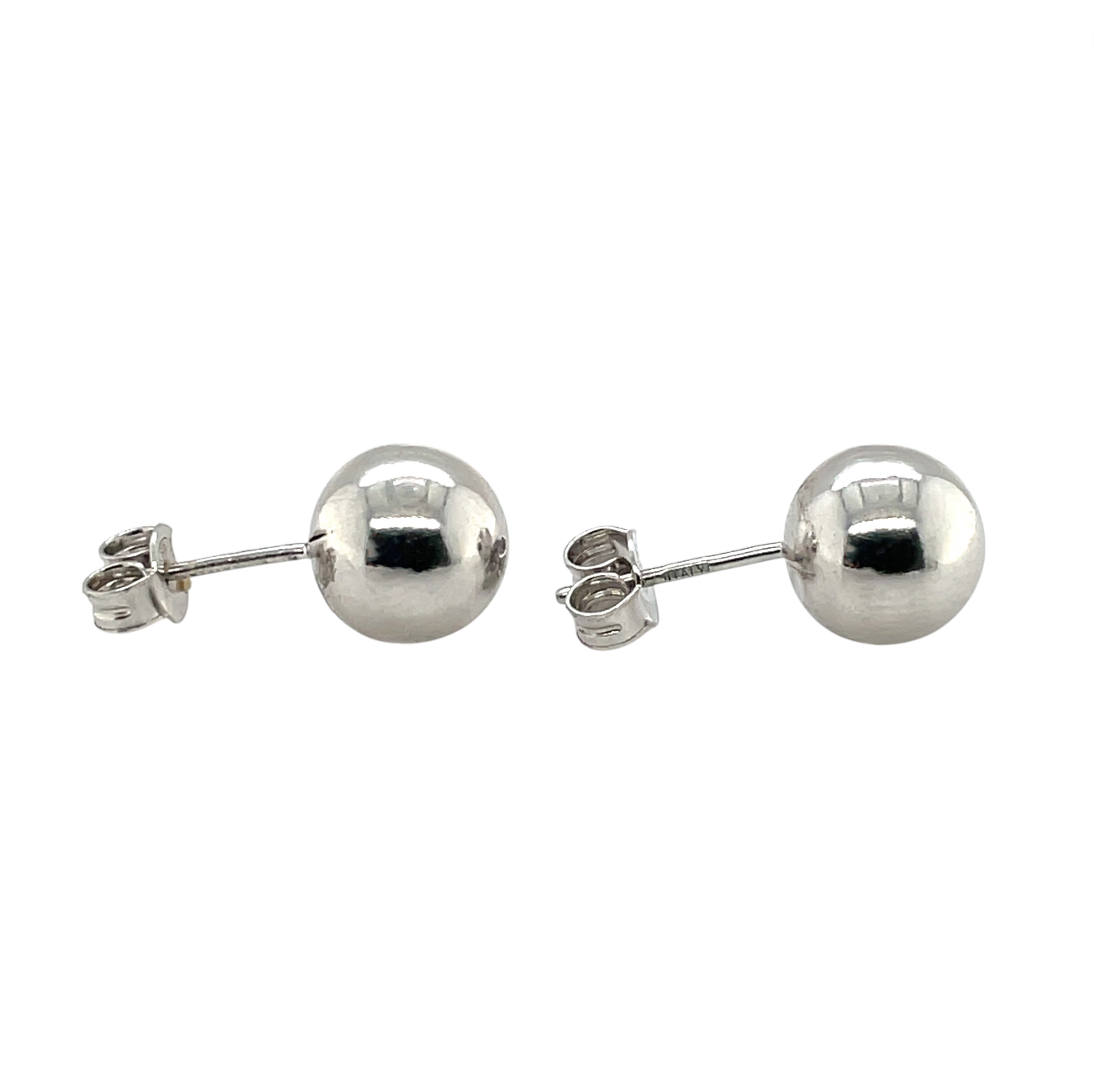 Silver Echo Ball Earrings