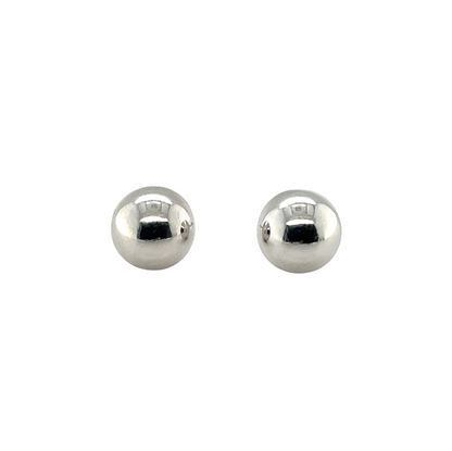 Silver Echo Ball Earrings
