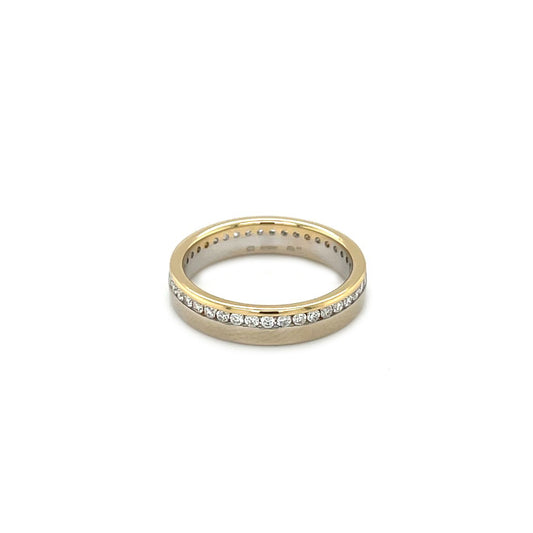 18ct Yellow & White Gold Diamond Eternity Band (N)