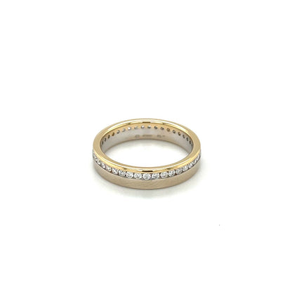 18ct Yellow & White Gold Diamond Eternity Band
