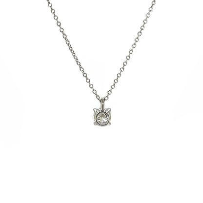 Platinum Tiffany & Co. Diamond Solitaire Pendant