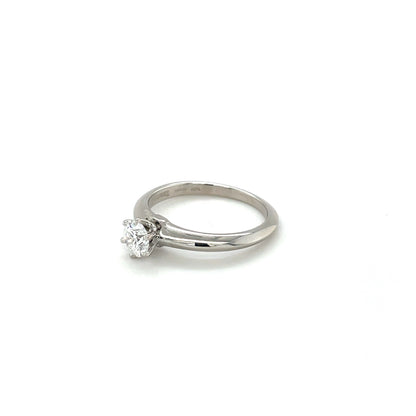 Platinum Tiffany & Co. Diamond Solitiare Ring