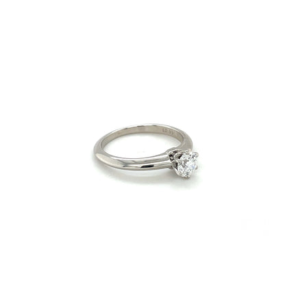 Platinum Tiffany & Co. Diamond Solitiare Ring