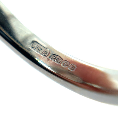 Platinum Old Cut Diamond Solitaire Ring (N)