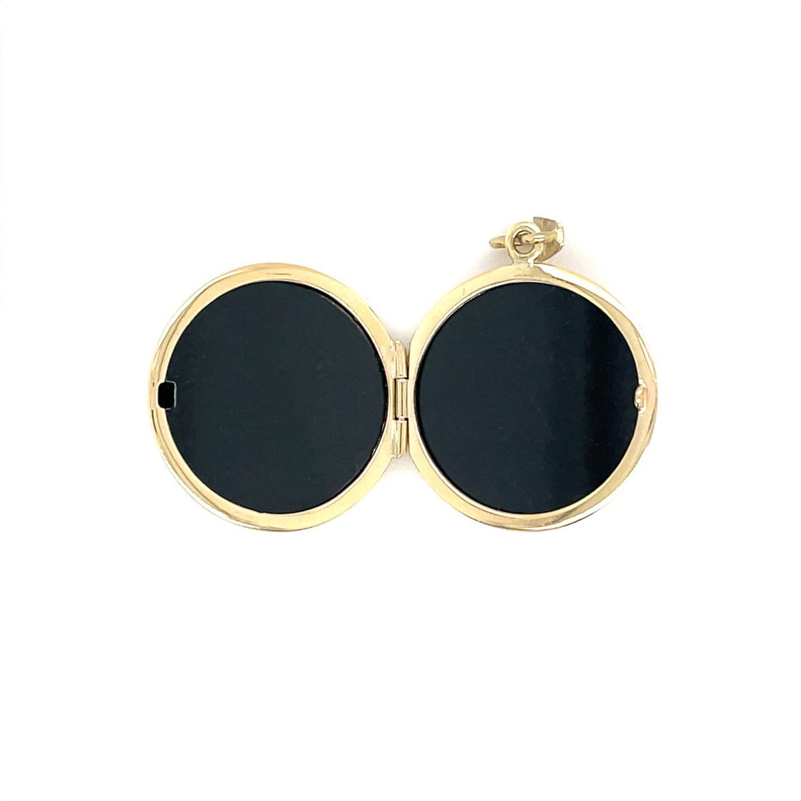 9ct Yellow Gold Round Engraved Locket (20mm)