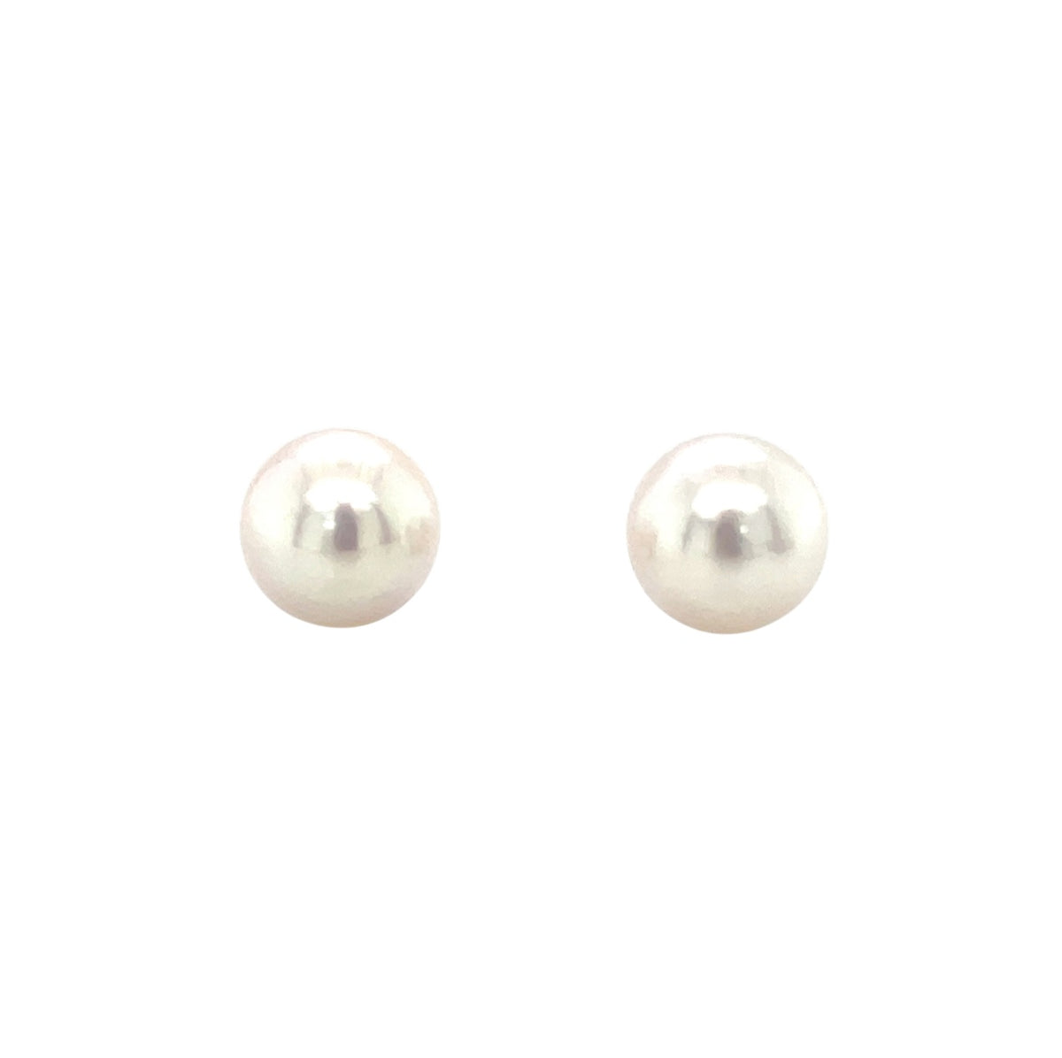 9ct White Gold Akoya Pearl Stud Earrings (9-9.5mm)