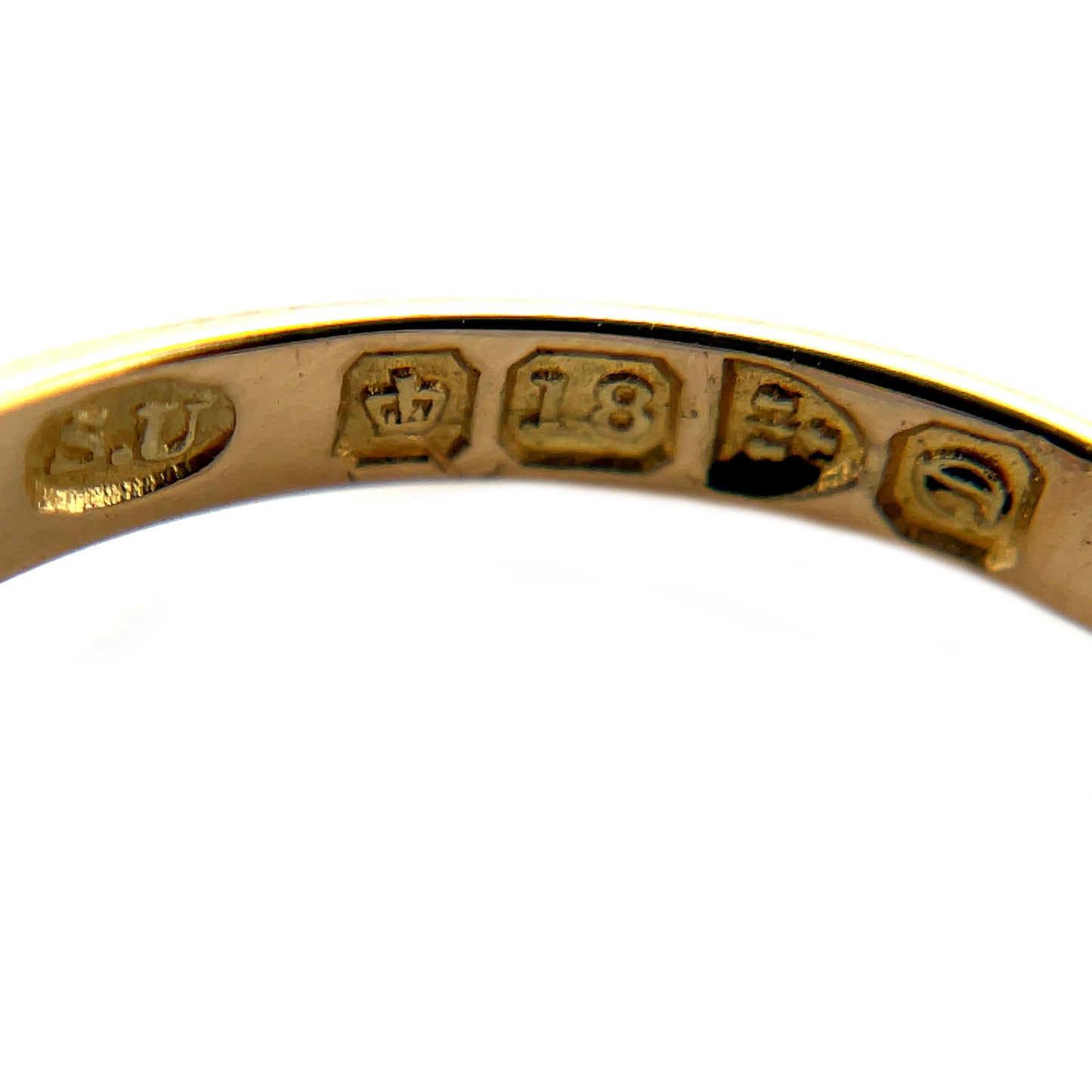 18ct Yellow Gold Sapphire and Diamond Ring (N)