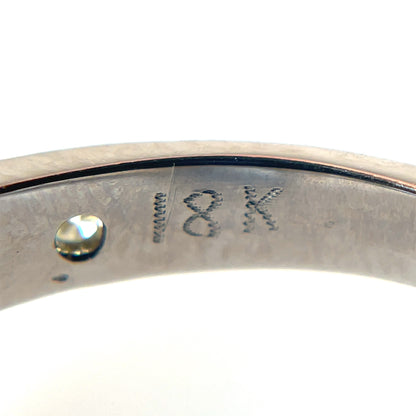 18ct White Gold Diamond Stacking Ring