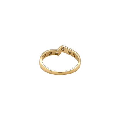18ct Yellow Gold Diamond Stacking Ring (M)