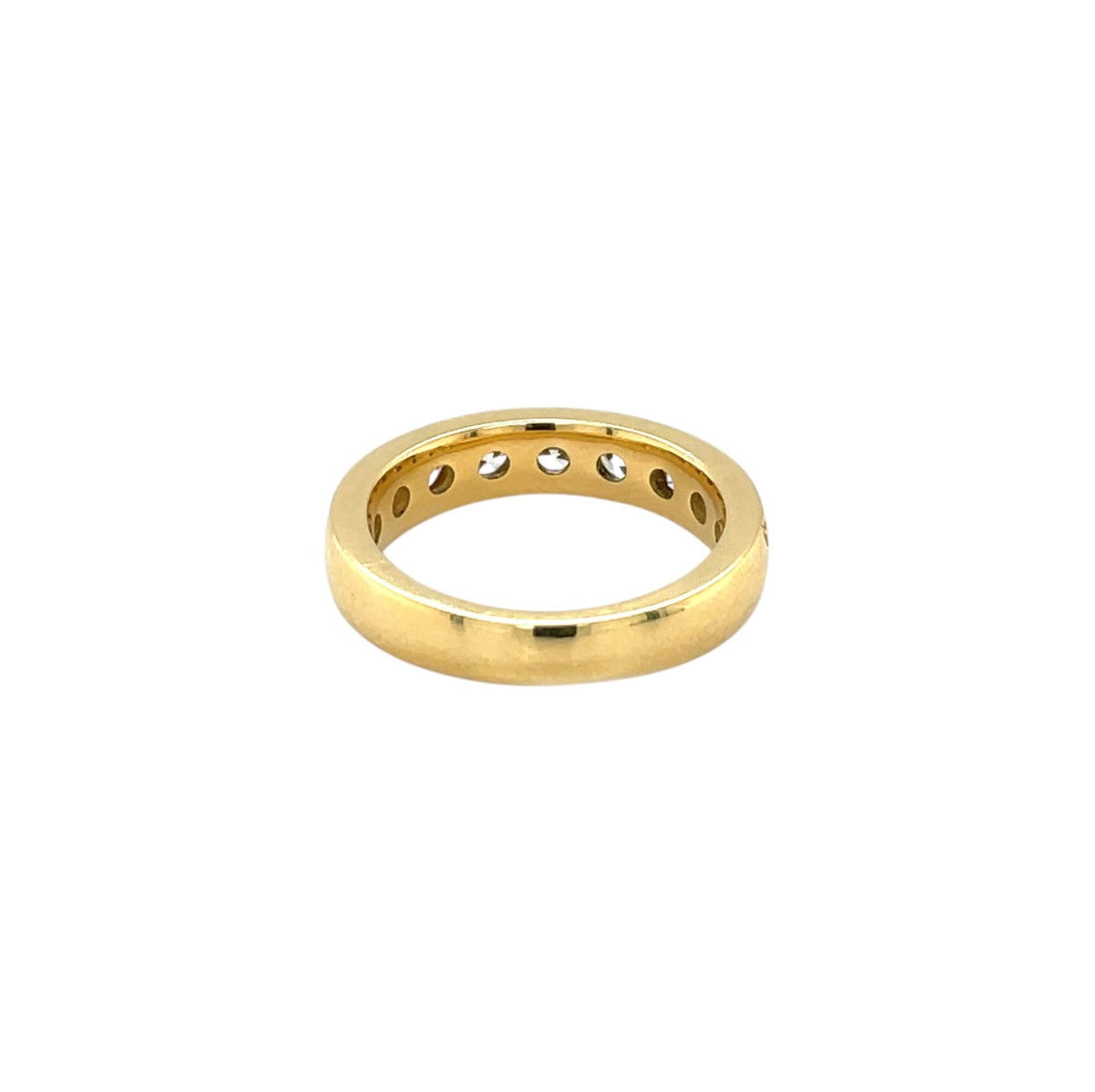 18ct Yellow Gold Diamond Half-SetEternity Ring (N)