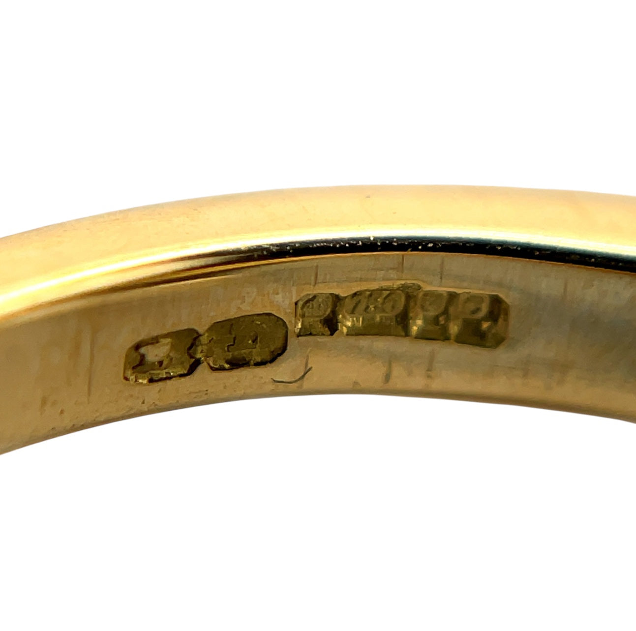 18ct Yellow and White Gold Diamond 3 Stone Ring (N1/2)