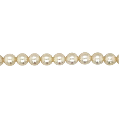 9ct Yellow Gold Pearl & Lapis Lazuli Bead Necklace (32")